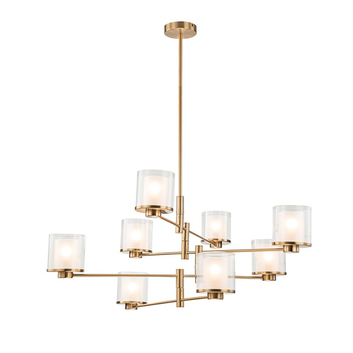 

Светильник на штанге Indigo, 13023/8R Brass. 8х40Вт, E14, 1000х1000х600/1400 мм, цвет белый матовый/прозрачный