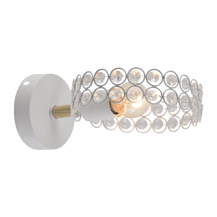 

Светильник настенный Escada, 679/1A White. 1х60Вт, E27, 230х160х100 мм, цвет белый/дерево