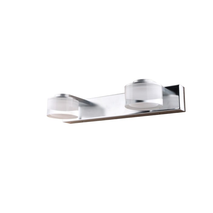

Светильник настенный Escada, 10204/2LED. 2х5Вт, LED, 1001Лм, 4000К, 330х115х50 мм, цвет хром/матовый