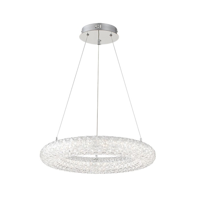 

Светильник подвесной Escada, 10232/1LED. 1х36Вт, LED, 3900Лм, 3000/4000/6000К, 500х500х150/1500 мм, цвет хром/прозрачный