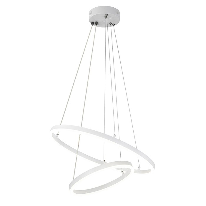 

Светильник подвесной Escada, 10254/2LED White APP. 1х66Вт, LED, 4816Лм, 3000/4000/6500К, 500х500х360/1200 мм, цвет белый