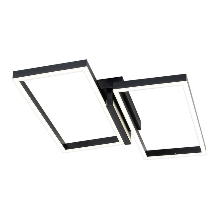 

Светильник потолочный Escada, 10209/2LED Black. 1х60Вт, LED, 3900Лм, 3000-6000KК, 540х460х90 мм, цвет черный/белый матовый