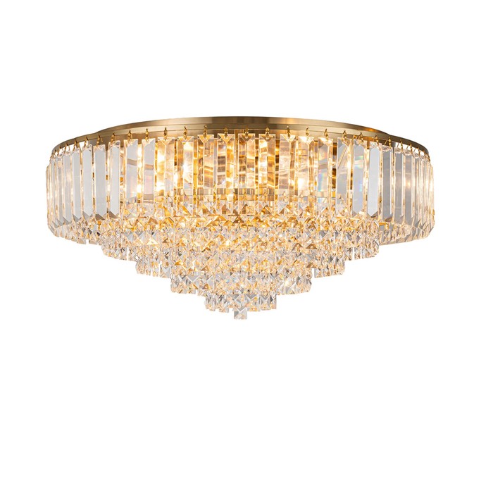

Светильник потолочный Escada, 2112/8P Gold. 8х40Вт, E14, 550х550х230 мм, цвет золото