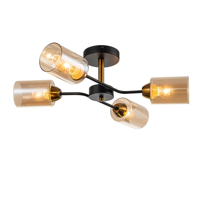

Светильник на штанге Escada, 1131/4P Black/Gold. 4х60Вт, E27, 600х510х185 мм, цвет черный/золото