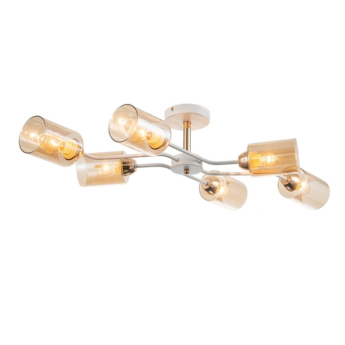 

Светильник на штанге Escada, 1131/6P White/Gold. 6х60Вт, E27, 850х440х185 мм, цвет белый/золото