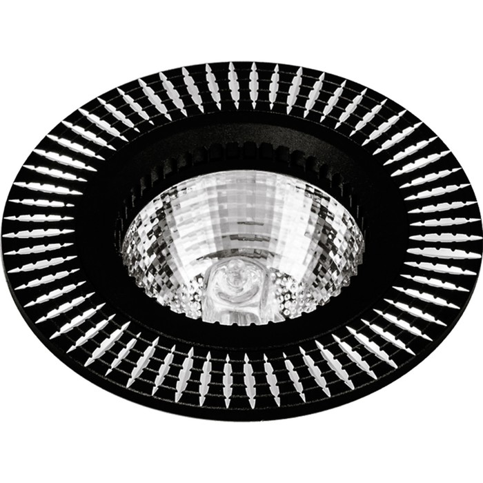 Светильник точечный Escada, 231033. 1х50Вт, GU5.3, 80х80х35 мм, цвет чёрный/алюминий