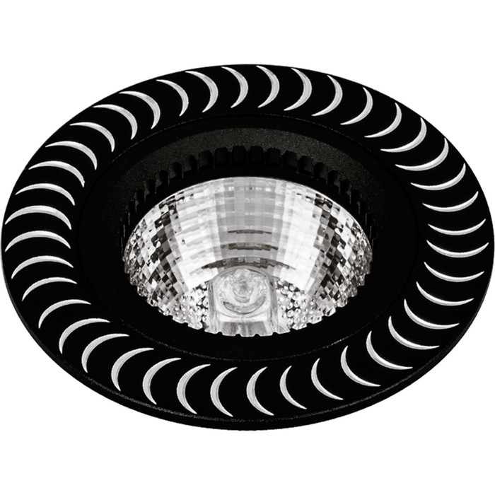 Светильник точечный Escada, 231037. 1х50Вт, GU5.3, 80х80х35 мм, цвет чёрный/алюминий