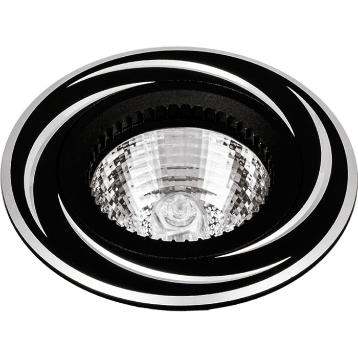 Светильник точечный Escada, 231041. 1х50Вт, GU5.3, 80х80х35 мм, цвет черный/алюминий