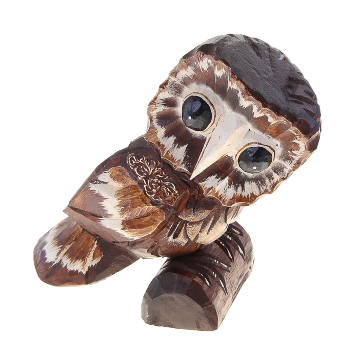 Сувенир "Совушка на бревне", средняя