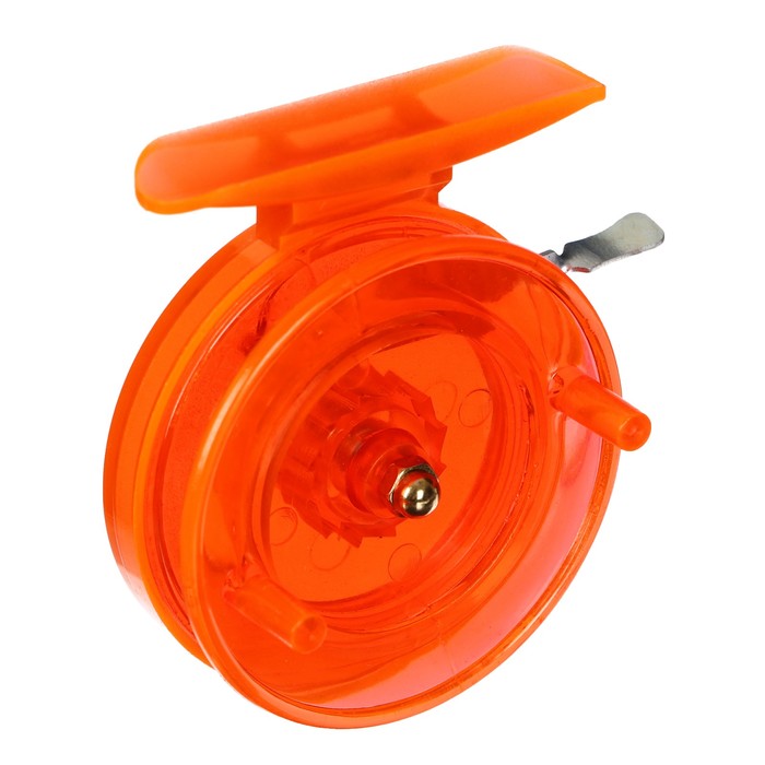 Катушка инерционная, пластик, диаметр 6.5 см, цвет оранжевый, 808S катушка инерционная пластик диаметр 65 см цвет салатовый 808s