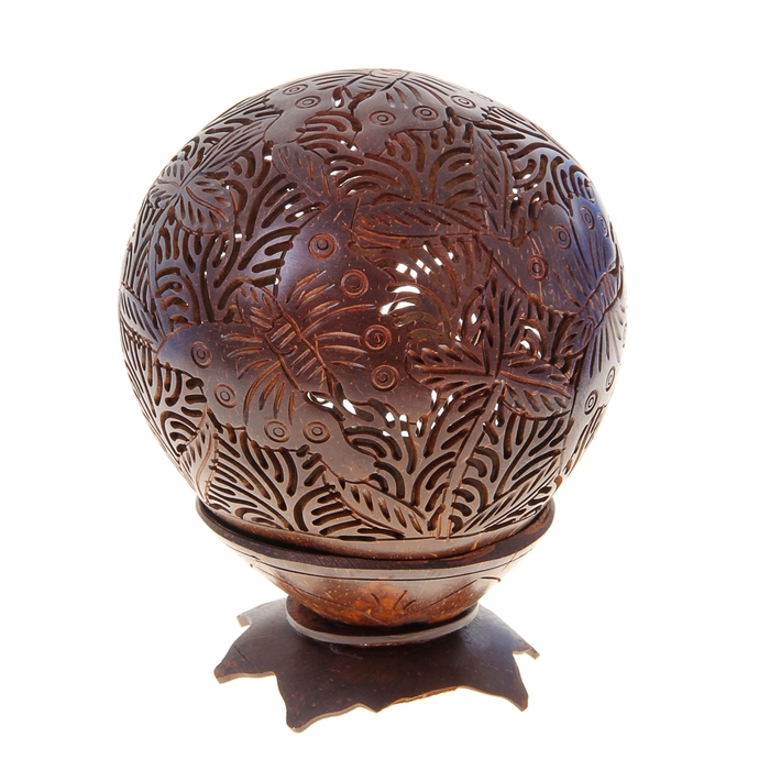 Подсвечник резной "Бабочки"