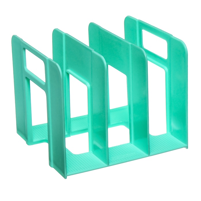 Лоток для бумаг вертикальный 3 отделения ErichKrause Techno Pastel Bloom зеленый 519₽