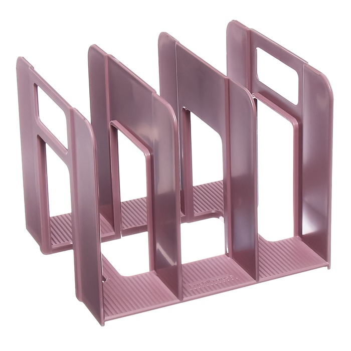 Лоток для бумаг вертикальный 3 отделения ErichKrause Techno Manga розовый 535₽