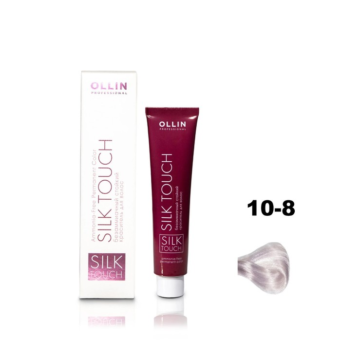 Краситель для волос Ollin Professional Silk Touch безаммиачный тон 108 светлый блондин жемчужный 403₽