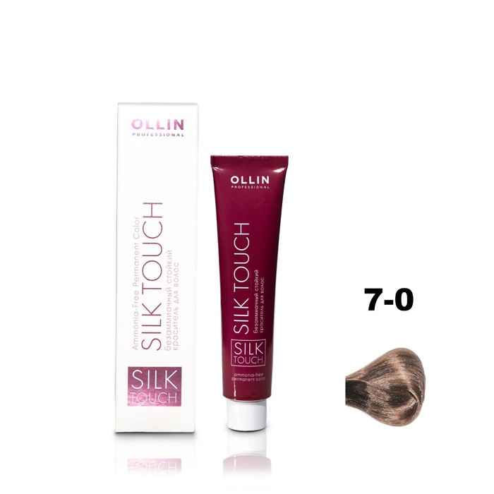 Краситель для волос Ollin Professional Silk Touch, безаммиачный, тон 7/0 русый