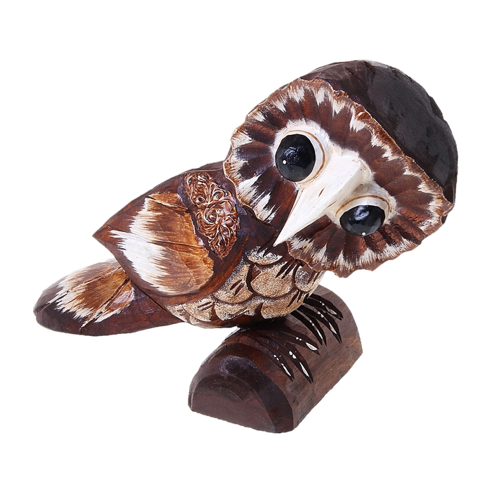 Сувенир "Совушка на бревне", большая