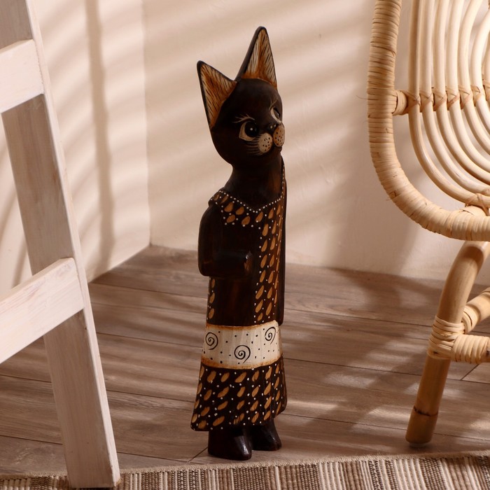 Сувенир "Кошка в сарафане в горошек"