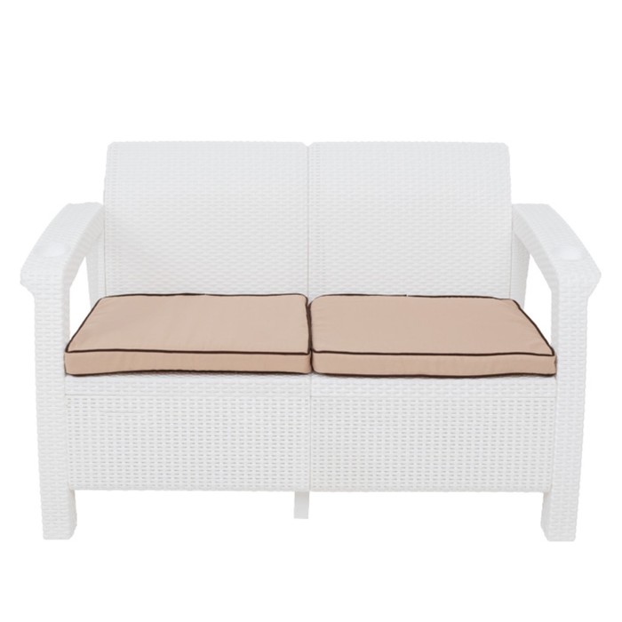 фото Комплект садовой мебели tweet terrace set: 2х местный диван, 2 кресла, столик, цвет белый