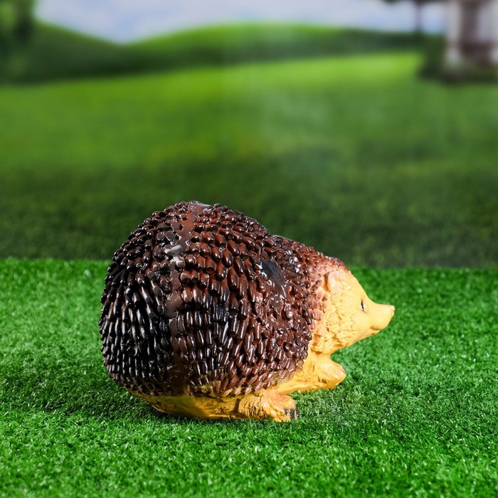 Садовая фигура "Ёж Кевин" большая, коричневые иголки