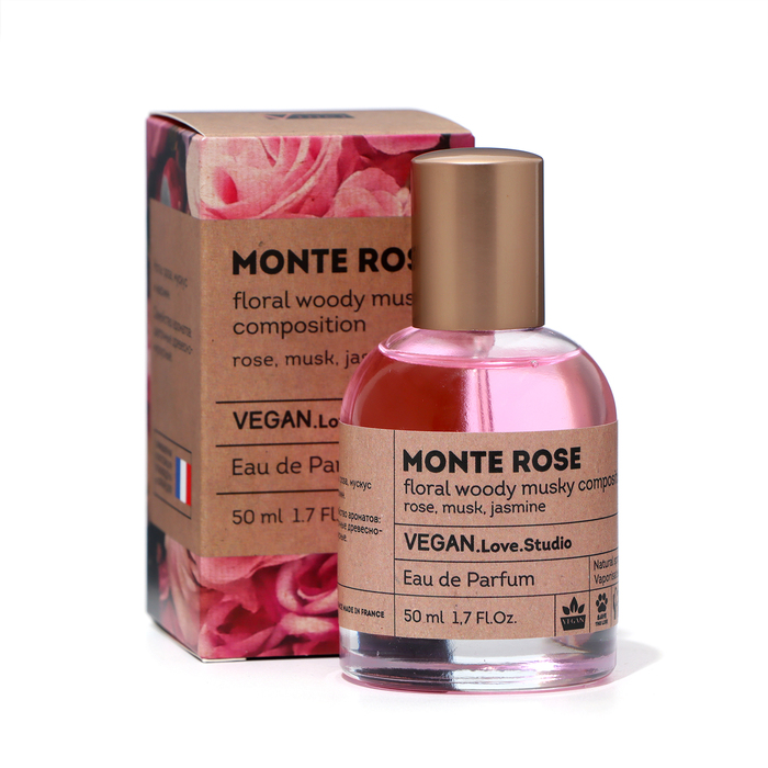 Парфюмерная вода жеская Vegan Love Studio Monte Rose, 50 мл (по мотивам Roses Musk (Montale) парфюмированная вода 50 мл montale roses musk