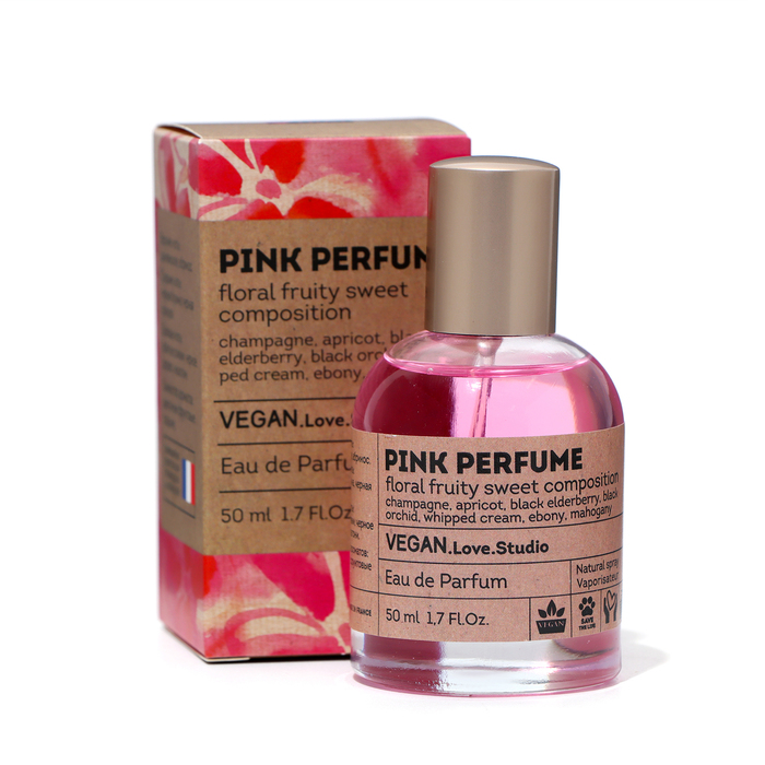 цена Парфюмерная вода женская Vegan Love Studio Pink Perfume, 50 мл (по мотивам Pink Molecule 090 09 (Zarkoperfume)
