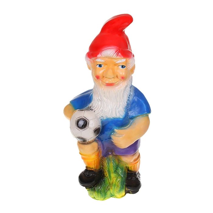 Садовая фигура "Гном-футболист"