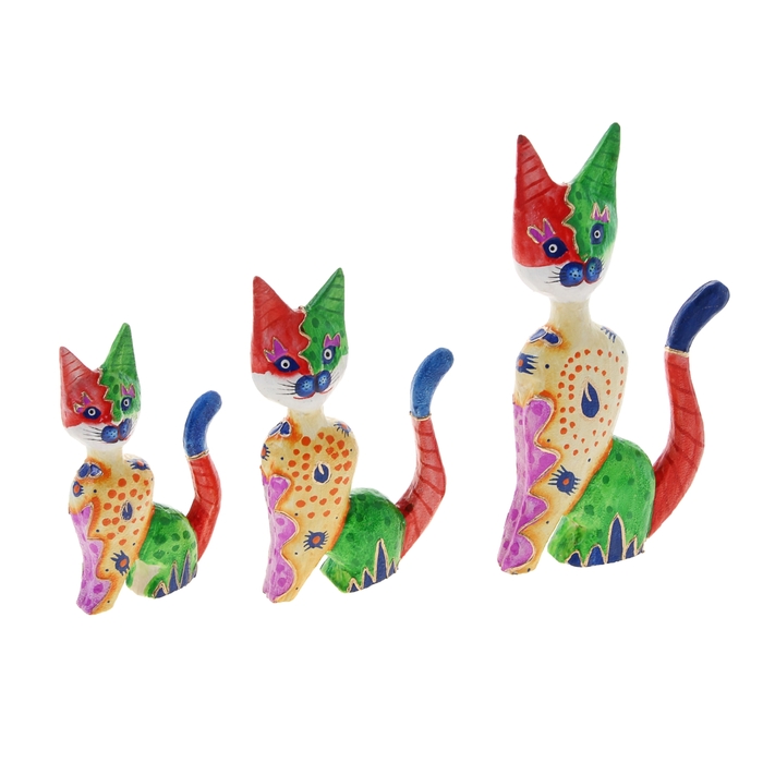Набор кошек сувенирных "Кошки Радужные", 3шт