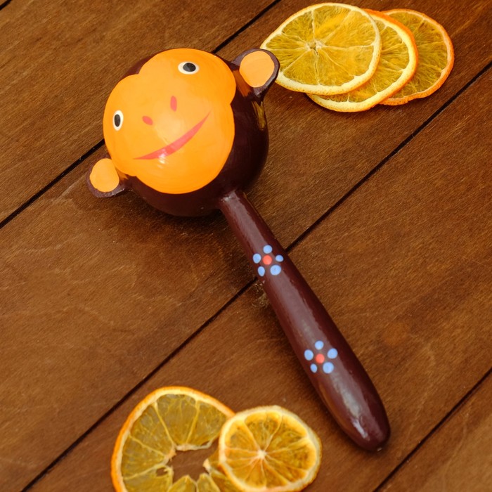 Сувенир маракас "Зверята" 20х7х7 см МИКС