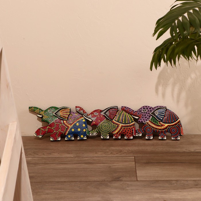 Панно декоративное "Три слона", МИКС