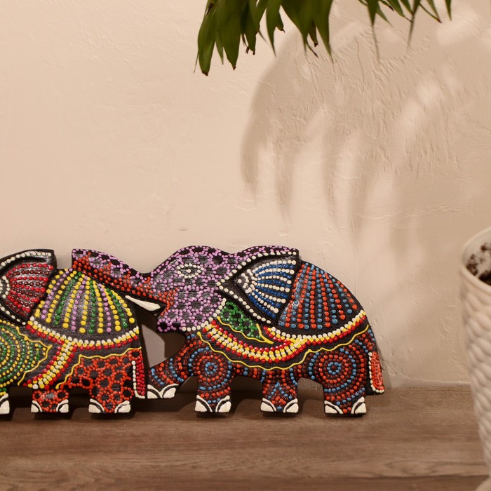 Панно декоративное "Три слона", МИКС