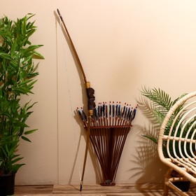 Сувенир Лук со стрелами из бамбука 125х65х3 см Ош