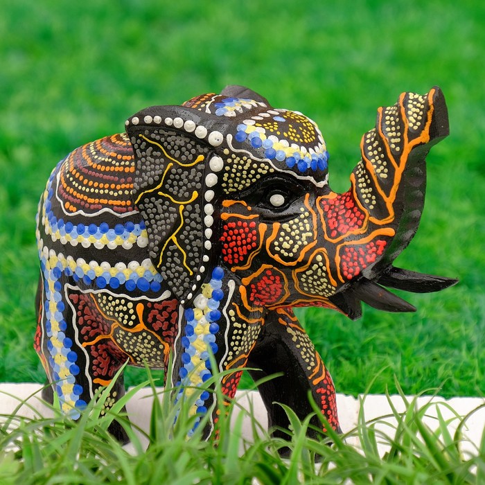 Сувенир "Слон с точечным узором", МИКС