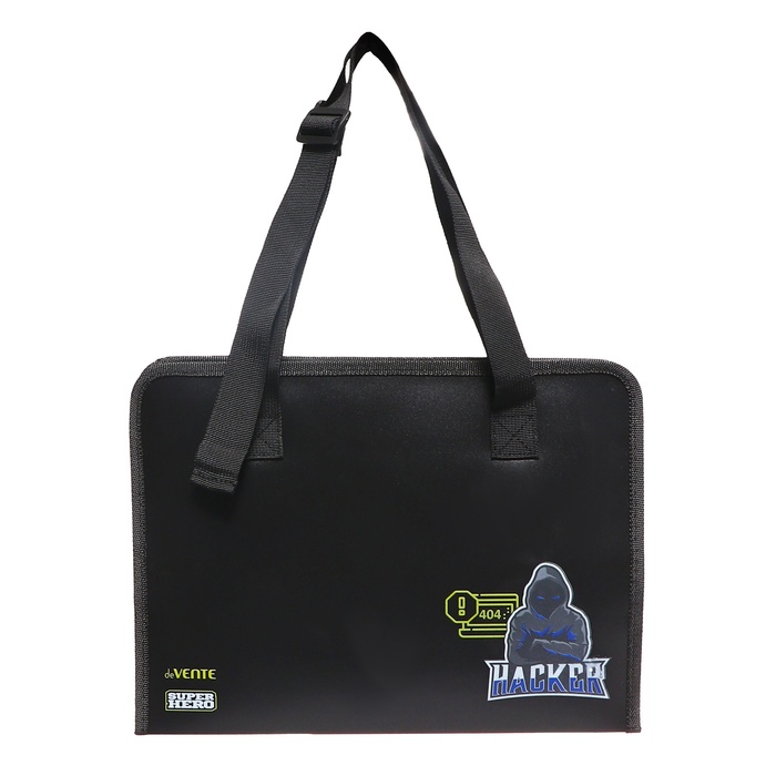 Папка А4 с ручками текстиль 30мм 340 х 250 deVENTE SuperHero карман-сетка регулирующие ручки 328₽