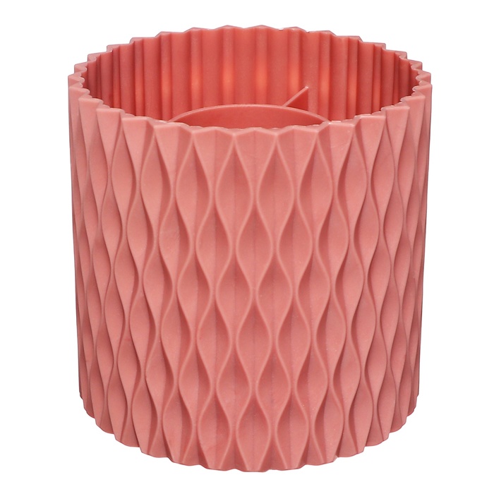 Подставка-стакан для канцелярии deVENTE Eclectic пластик, вращающаяся розовая