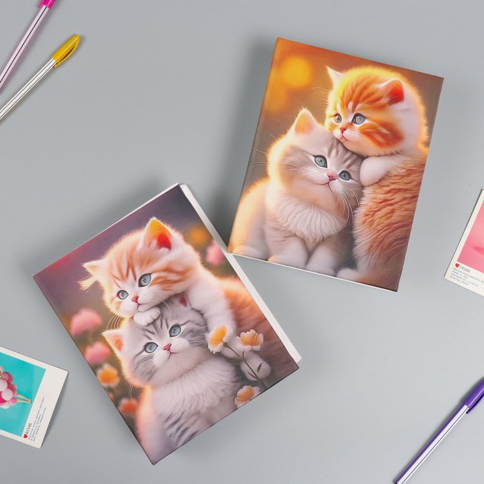 

Фотоальбом на 200 фото 10х15 см "Пушистые котята" кожзам МИКС 5х17,5х22 см