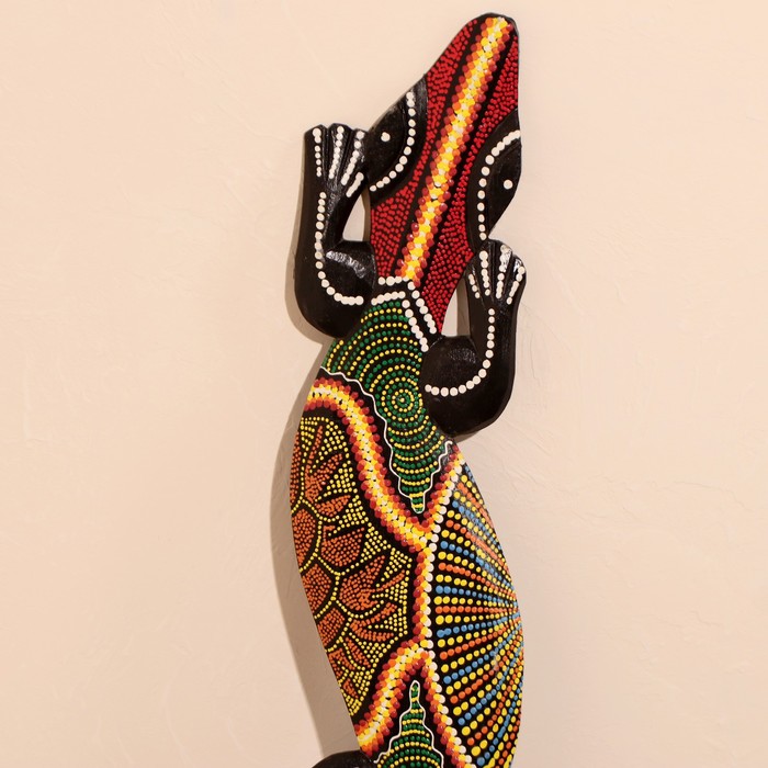 Панно декоративное "Ящер геккон"