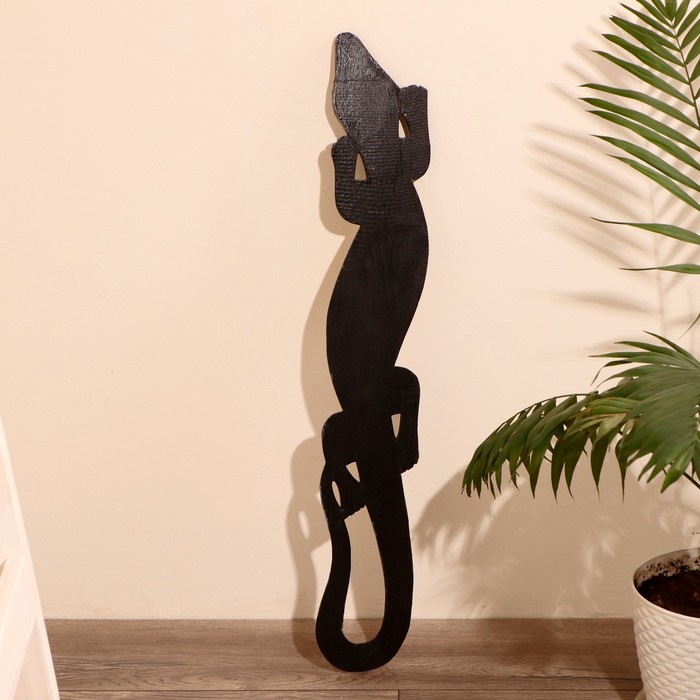 Панно декоративное "Ящер геккон"