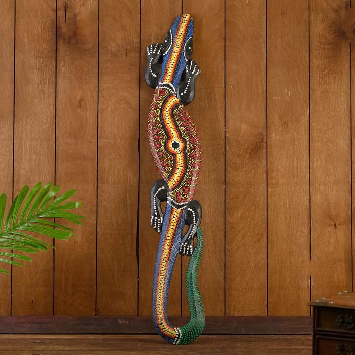 Панно декоративное "Ящер геккон"