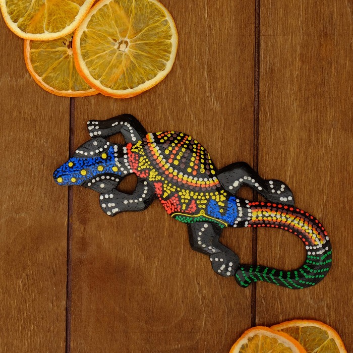 Панно декоративное "Геккон длинный хвост", МИКС