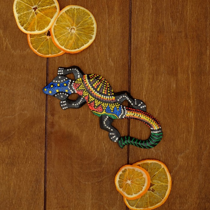 Панно декоративное "Геккон длинный хвост", МИКС