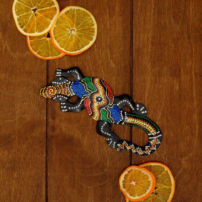 Панно декоративное "Геккон длинный хвост", МИКС