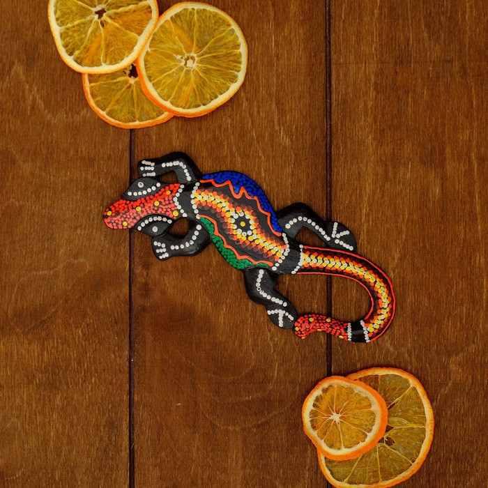 Панно декоративное "Геккон длинный хвост", МИКС