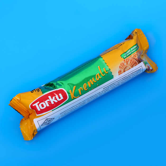 Печенье Torku kremali с фундуковым кремом, 61 г цена и фото