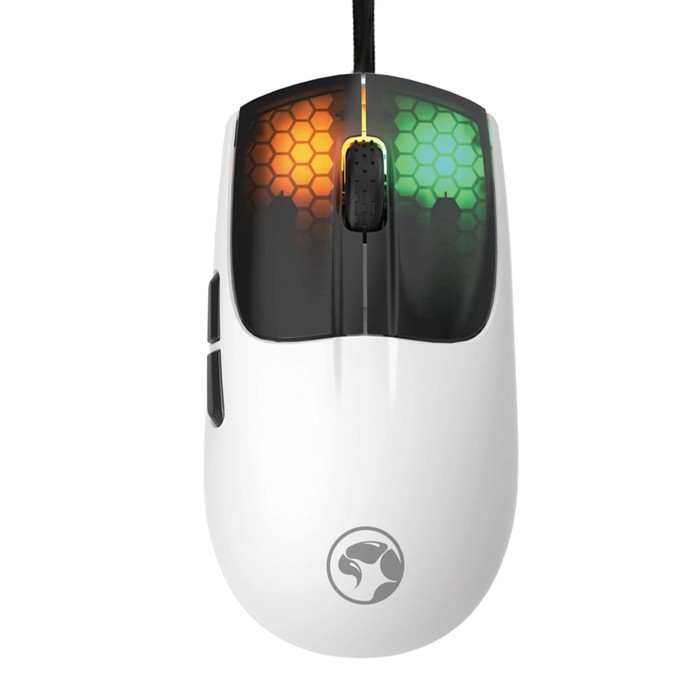 

Мышь Marvo M727, игровая, проводная, оптическая, подсветка, 12000 dpi, белая