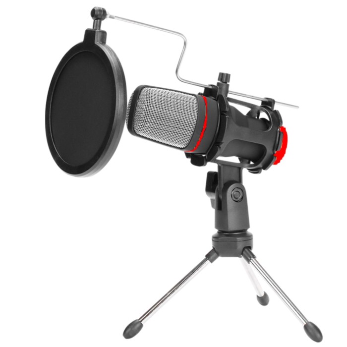 фото Микрофон marvo mic-02, гибкая стойка, 3,5 мм, кабель 1,5 м, чёрный