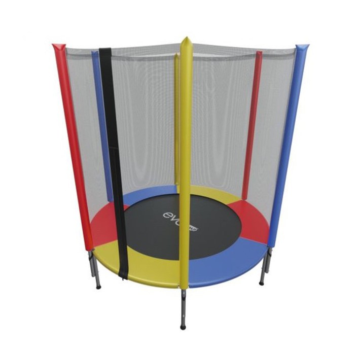 Батут с внешней сеткой EVO JUMP Color, диаметр 4,5ft 140 см