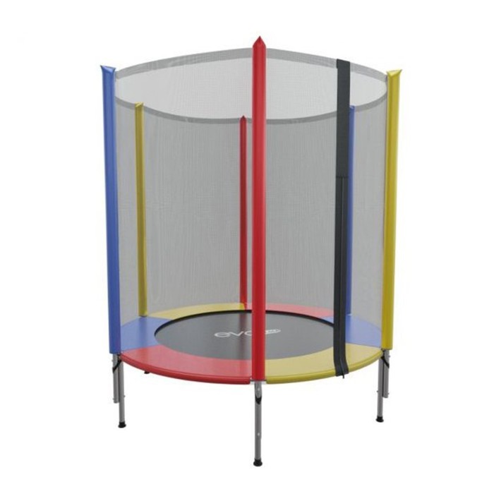Батут с внешней сеткой EVO JUMP Color, диаметр 4,5ft 140 см