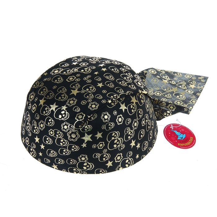 Карнавальная бандана "Черепа, звёзды", р-р 56-58