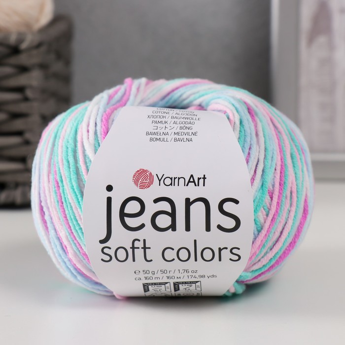 

Пряжа "Jeans Soft Colors" 55% хлопок, 45% акрил 160м/50гр (6202)