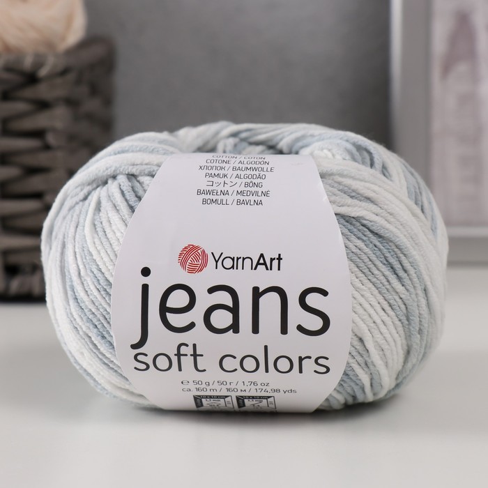 

Пряжа "Jeans Soft Colors" 55% хлопок, 45% акрил 160м/50гр (6208)